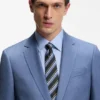 BOSS ONE – Slim fit-kostymjacka i serge av nyull