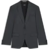 BOSS ONE – Slim fit-kostymjacka i serge av nyull