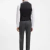 BOSS ONE – Slim fit-väst i serge av nyull