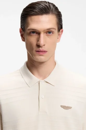 BOSS x ASTON MARTIN polotröja i bomullsjacquard