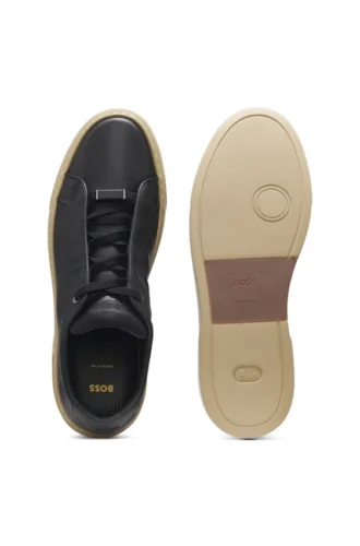 BOSS x ASTON MARTIN sneakers i läder