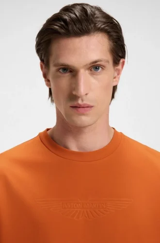 BOSS x ASTON MARTIN T-shirt med präglat logo