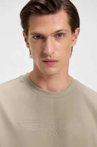 BOSS x ASTON MARTIN T-shirt med präglat logo