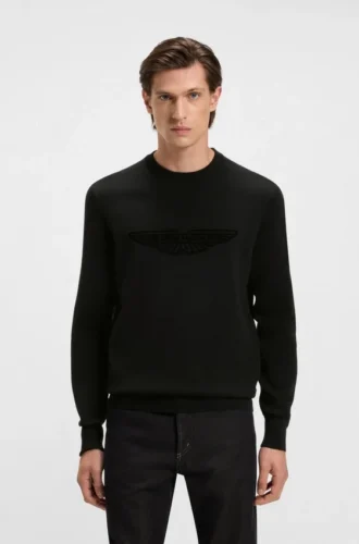 BOSS x ASTON MARTIN-tröja med broderat logo