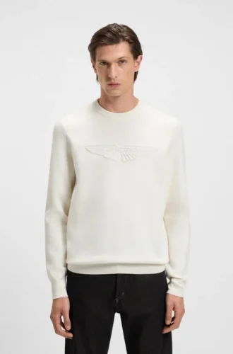 BOSS x ASTON MARTIN-tröja med broderat logo