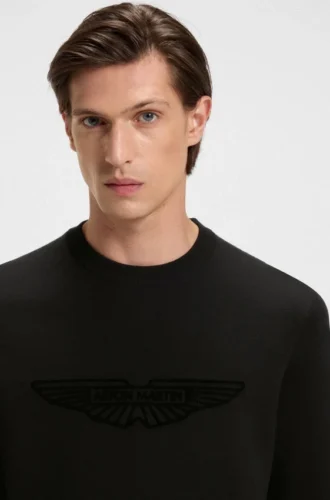 BOSS x ASTON MARTIN-tröja med broderat logo
