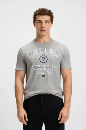 BOSS x DALLAS COWBOYS T-shirt med alternativt logo