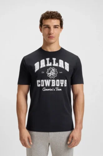 BOSS x DALLAS COWBOYS T-shirt med alternativt logo
