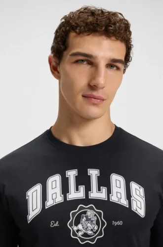BOSS x DALLAS COWBOYS T-shirt med alternativt logo