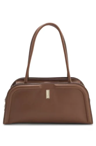 Bowlingväska i läder med Double B-monogram