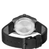 #BRIGHT SPORT Svartpläterad klocka med läderarmband i samma nyans