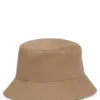 Bucket hat för barn med gummilogotyp i bomullstwill Bucket hat för barn med gummilogotyp i bomullstwill