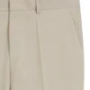 Byxor med extra smal passform i poplin av ullblandning