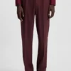 Byxor med modern passform i stretchig twill