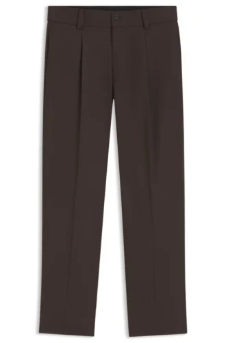 Byxor med modern passform i stretchig twill
