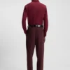 Byxor med modern passform i stretchig twill
