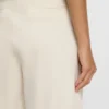 Byxor med raka ben i stretchig bomullssammet
