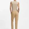 Byxor med smal passform i stretchjersey
