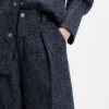 Byxor med vida ben i stretchtweed