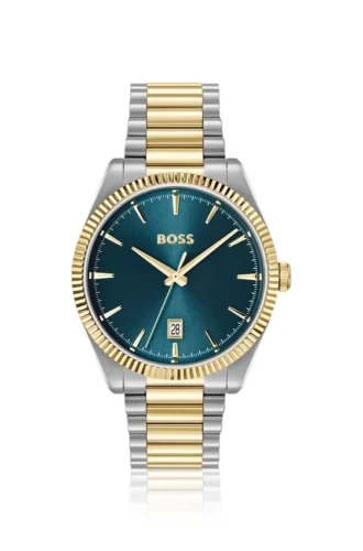 Cheswick tvåfärgat klocka med räfflad bezel