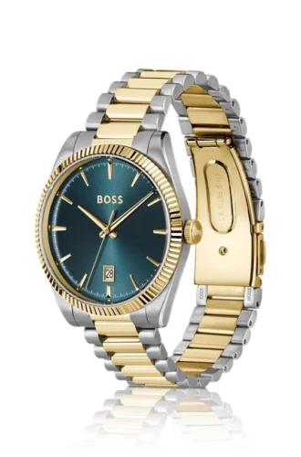 Cheswick tvåfärgat klocka med räfflad bezel