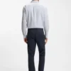 Chinos i smal passform i tryckt stretch-bomullstwill