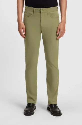 Delaware-byxor i slim fit i bomullsblandad twill