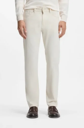 Delaware-byxor i slim fit i bomullsblandad twill