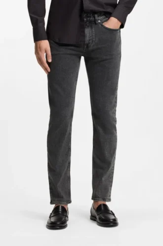 Delaware gråa slim fit-jeans i stretchdenim