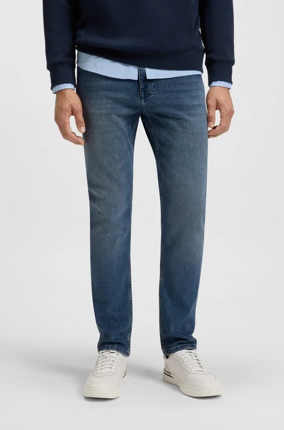 Delaware-jeans i slim fit i blå komfortstretch-denim Delaware-jeans i slim fit i blå komfortstretch-denim