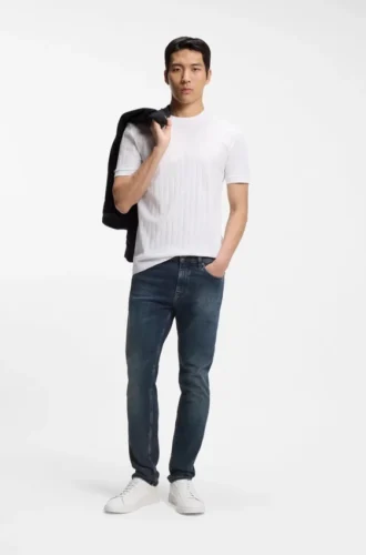 Delaware-jeans i slim fit i mjuk denim
