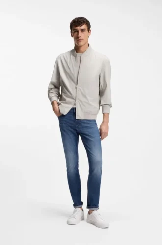 Delaware-jeans i smal passform i blå soft-motion-denim