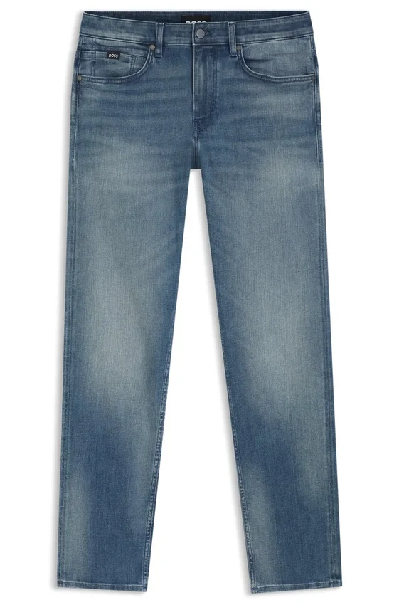 Delaware-jeans i smal passform i blått lättviktigt denim Delaware-jeans i smal passform i blått lättviktigt denim