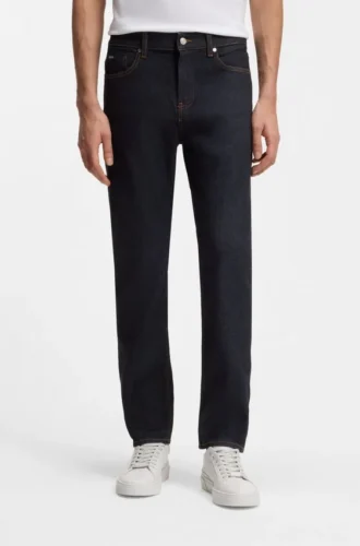 Delaware-jeans i smal passform i mörkblå denim
