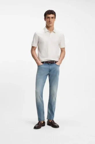 Delaware-jeans med smal passform i stretchdenim
