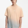 Dip-dyed T-shirt med logotyp i bomullsjersey