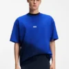 Dip-dyed T-shirt med logotyp i bomullsjersey