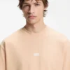 Dip-dyed T-shirt med logotyp i bomullsjersey
