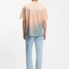Dip-dyed T-shirt med logotyp i bomullsjersey