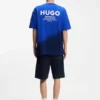 Dip-dyed T-shirt med logotyp i bomullsjersey