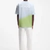 Dip-dyed T-shirt med logotyp i bomullsjersey
