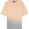 Dip-dyed T-shirt med logotyp i bomullsjersey
