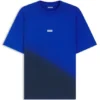 Dip-dyed T-shirt med logotyp i bomullsjersey