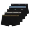 Fem-pack boxershorts i stretchbomull med logotyp i midjan