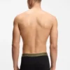 Fem-pack boxershorts i stretchbomull med logotyp i midjan