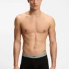Fem-pack boxershorts i stretchbomull med logotyp i midjan