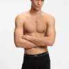 Fem-pack boxershorts i stretchbomull med logotyp i midjan