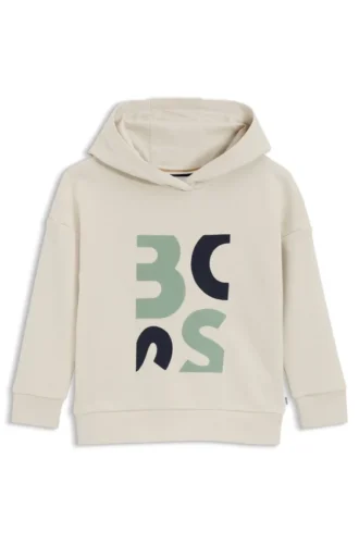 Fleece-hoodie för barn med logotyp