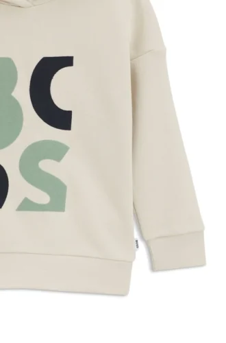Fleece-hoodie för barn med logotyp