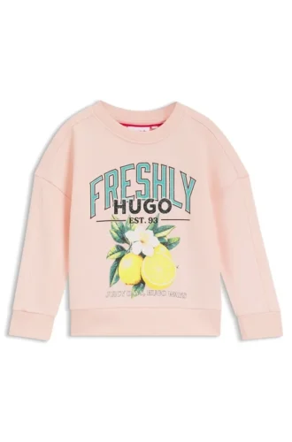 Fleece-sweatshirt för barn med logotyp